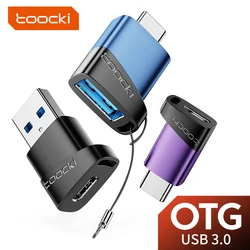 Toocki 3.0 Type C to USB Adapter USB A To USB C USB C To Micro OTG Adapter For Xiaomi Poco Oneplus Macbook Type C USB Adapter