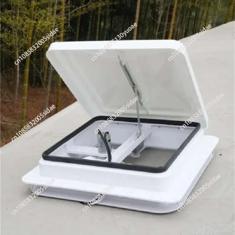 14-Inch RV Roof Vent White RV Room Vent with Fan Black Range Hood Exhaust Hood