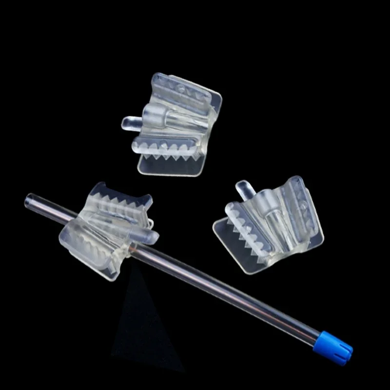 

3Pcs Dental Silicone Mouth Opener Prop Support Transparent Bite Pad Retractor Saliva Ejector Suction Tip Dentistry Tools