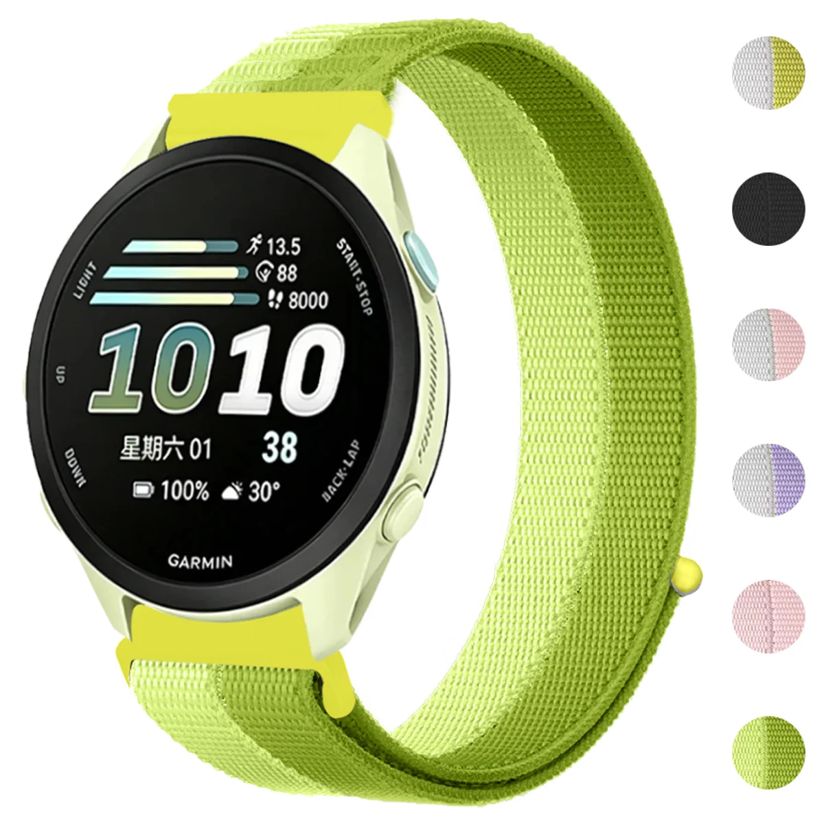 20mm 22mm Nylon Strap for Garmin Forerunner 170 70 245 165 55 265 255 570 42/47mm Active 6 5 Bracelet Venu 4 3 2 45mm Watchband