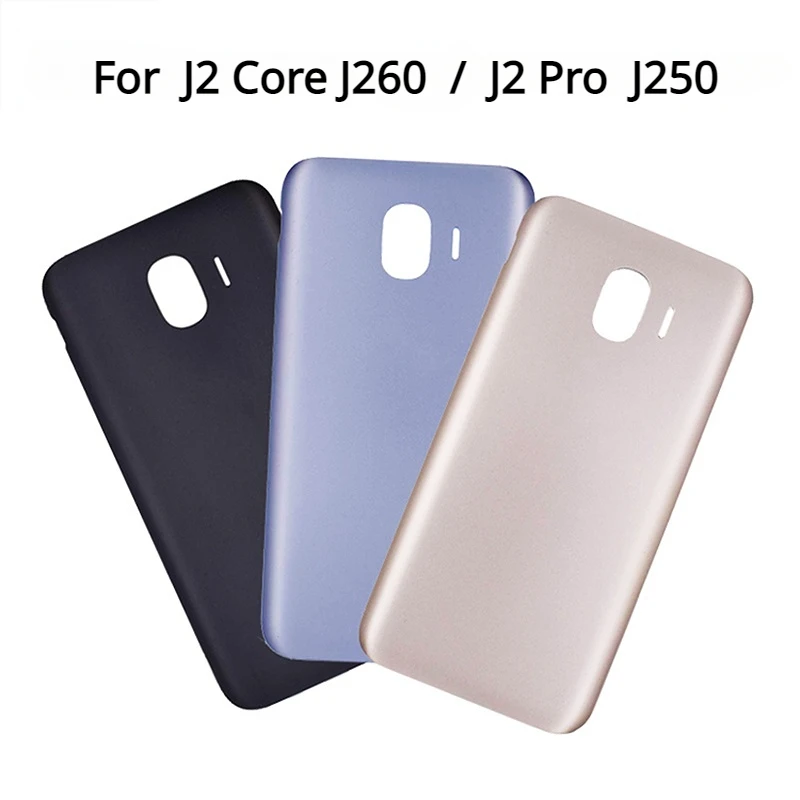 Back Cover For Samsung Galaxy J2 Core J260 J2 Pro 2018 J250  Battery Cover Rear Door Housing Case Replacement