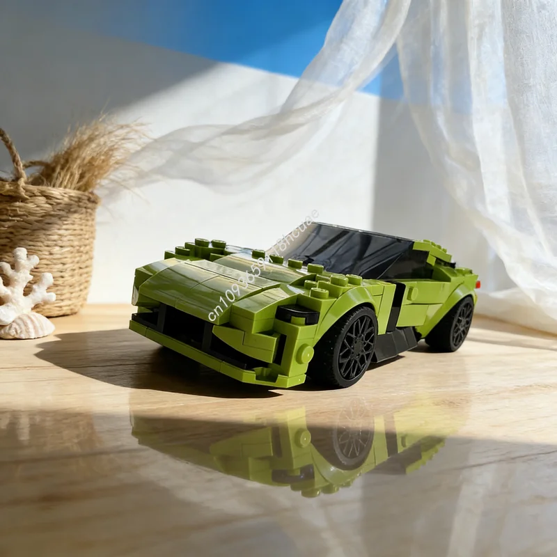 

277 деталей MOC Конструктор «Астон Мартин Вэнтаж» (модель «Городские чемпионы»), развивающая игрушка, идея для подарка на Рождество