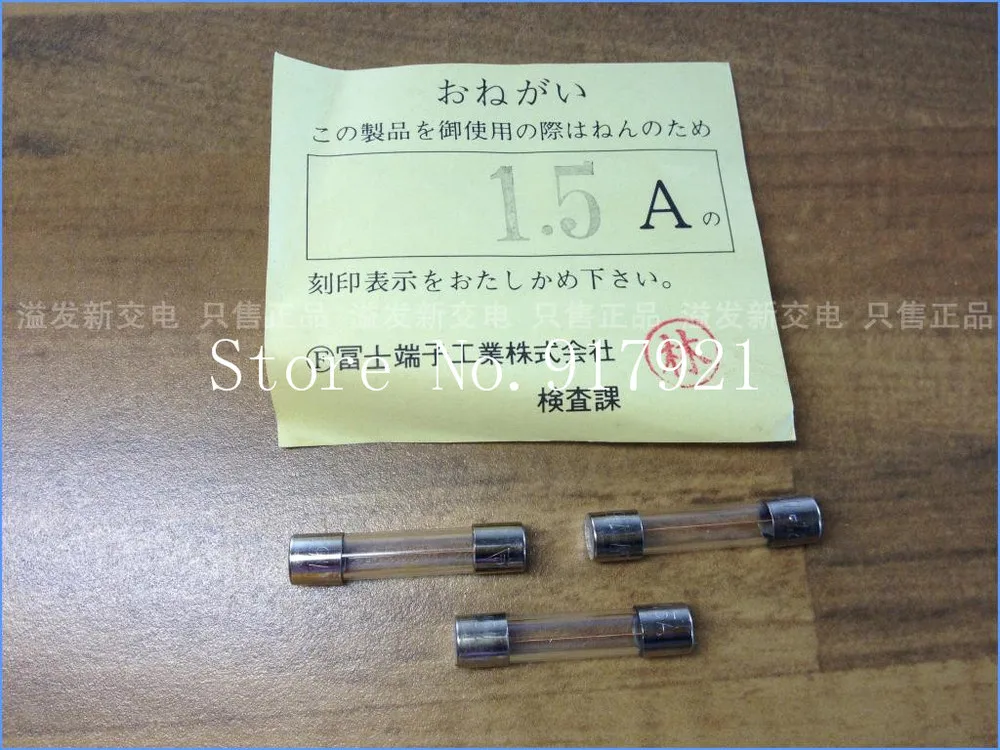 [ZOB] The original Japanese Fuji 1.5A FUJI 125V imported glass tube fuse 6X30 / insurance  --100pcs/lot