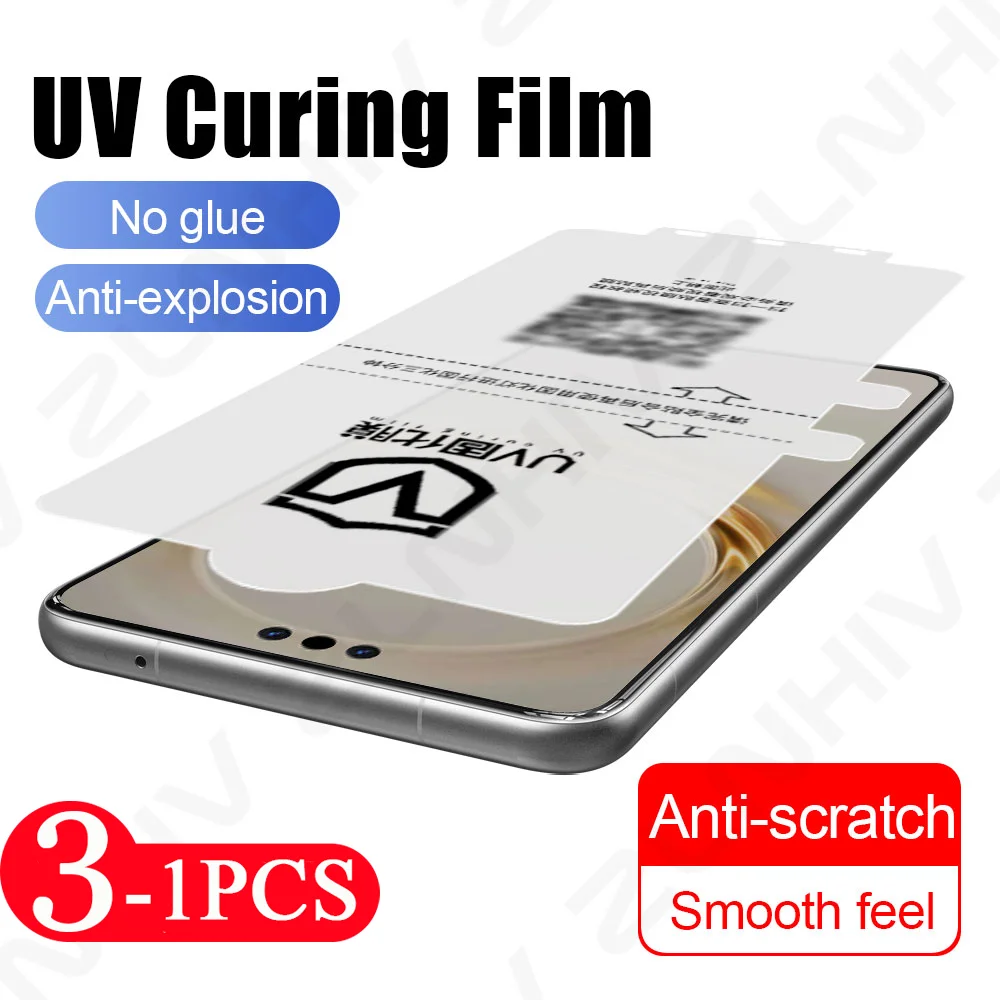 3/2/1 Pcs phone screen protector for Huawei Mate 70 60 50 Nova 13 Not Glass UV light curing protective film 12 Pro Pura 70 Ultra