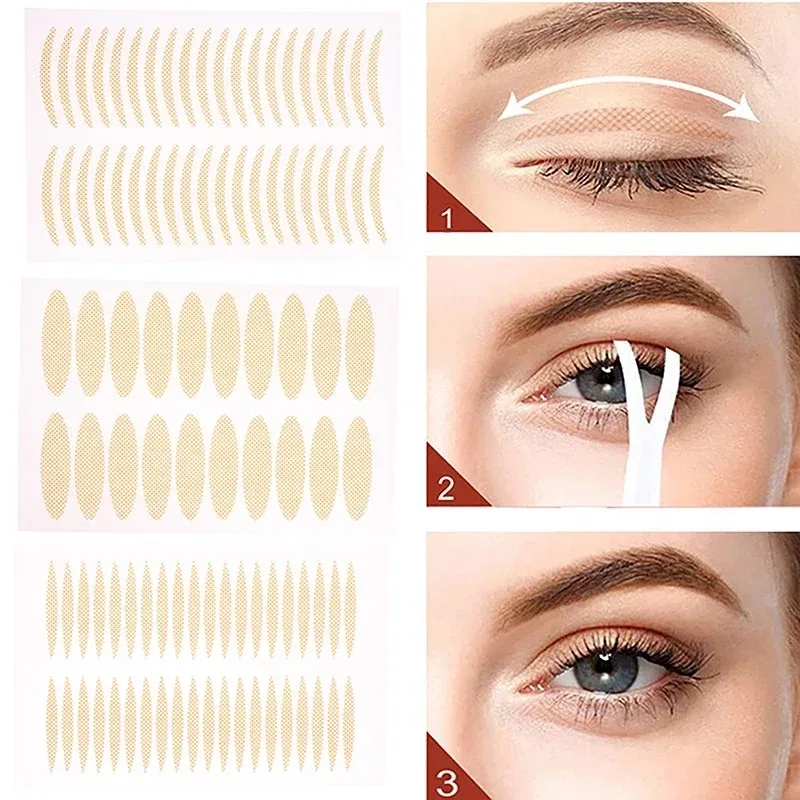 Spitze Mesh Augenlid Aufkleber Natürliche Doppel Augenlid Band Große Augen Lift Streifen Nicht-markieren Selbst-klebe Augen Werkzeuge make-up