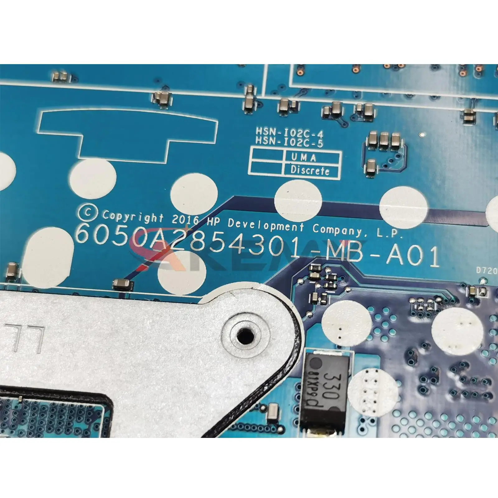 Placa base para ordenador portátil HP EliteBook 850 840 G4 6050A2854301 917505-601 CPU I7-7500U GPU R7 M350 2G placa base para portátil prueba completa