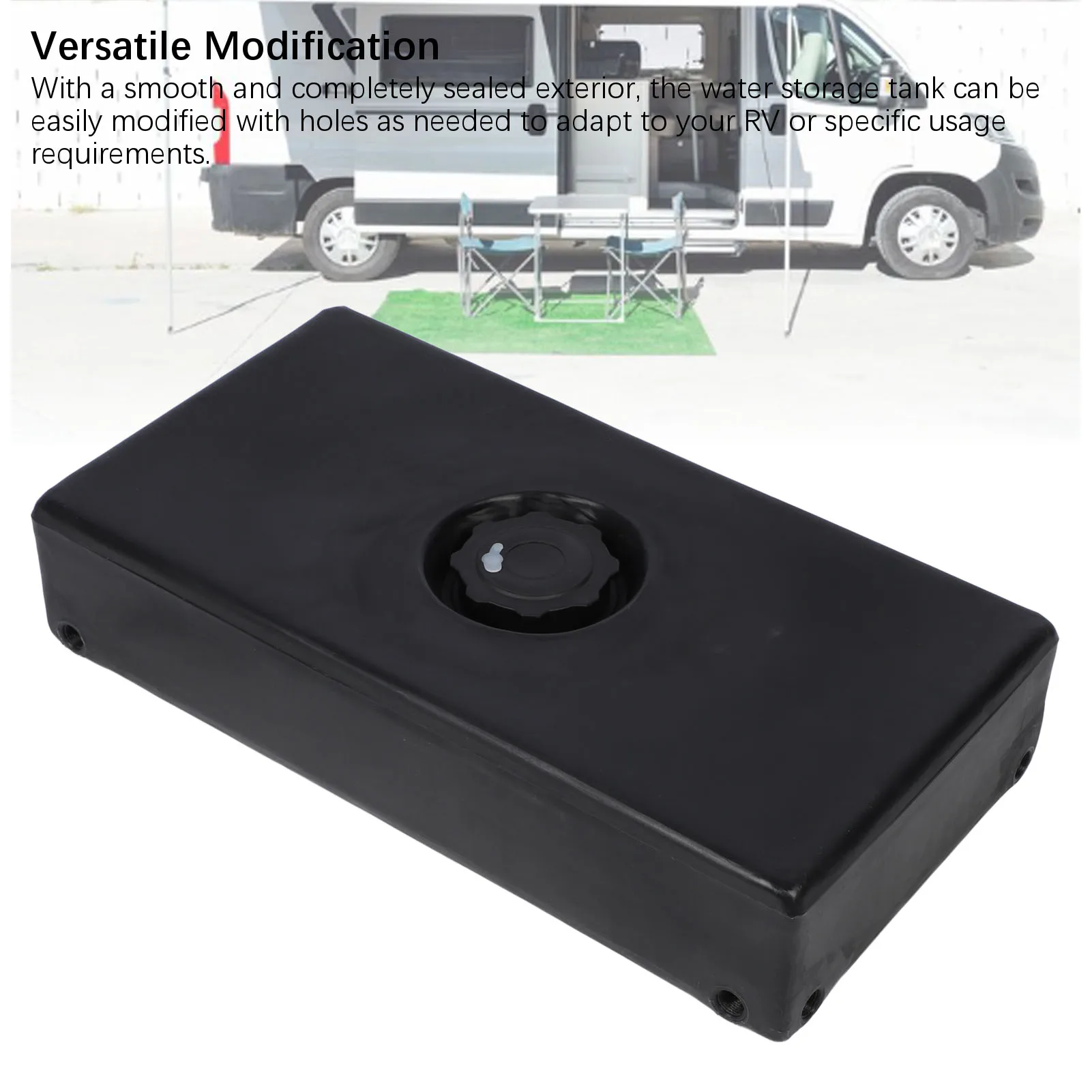 2 Sizes 8/5 Gallons RV Water Storage Tank Heat Cold Resistant PE Fresh Water Tank for Trailer Boat Yacht Accessories