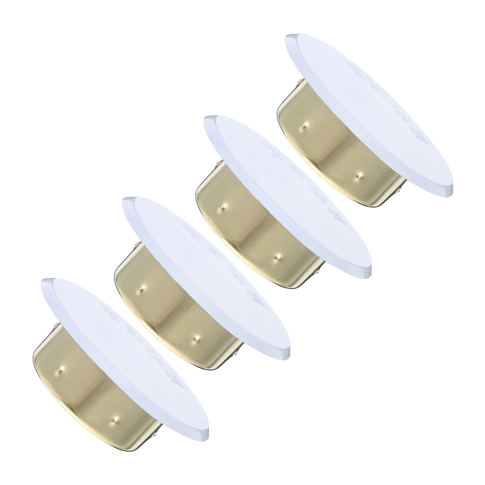 Concealed Fire Sprinkler Covers 4 Pack Flat Round Ceiling Cap for Building Safety Sprinkler Guard Plate Decorative Iron Cover