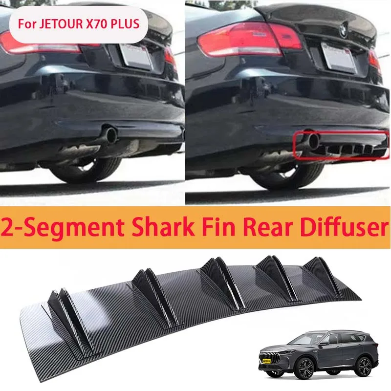 For JETOUR X70 PLUS Shark Fin Rear Diffuser Split Chassis Spoiler Auto Aerodynamic Parts Aerodynamic Modification