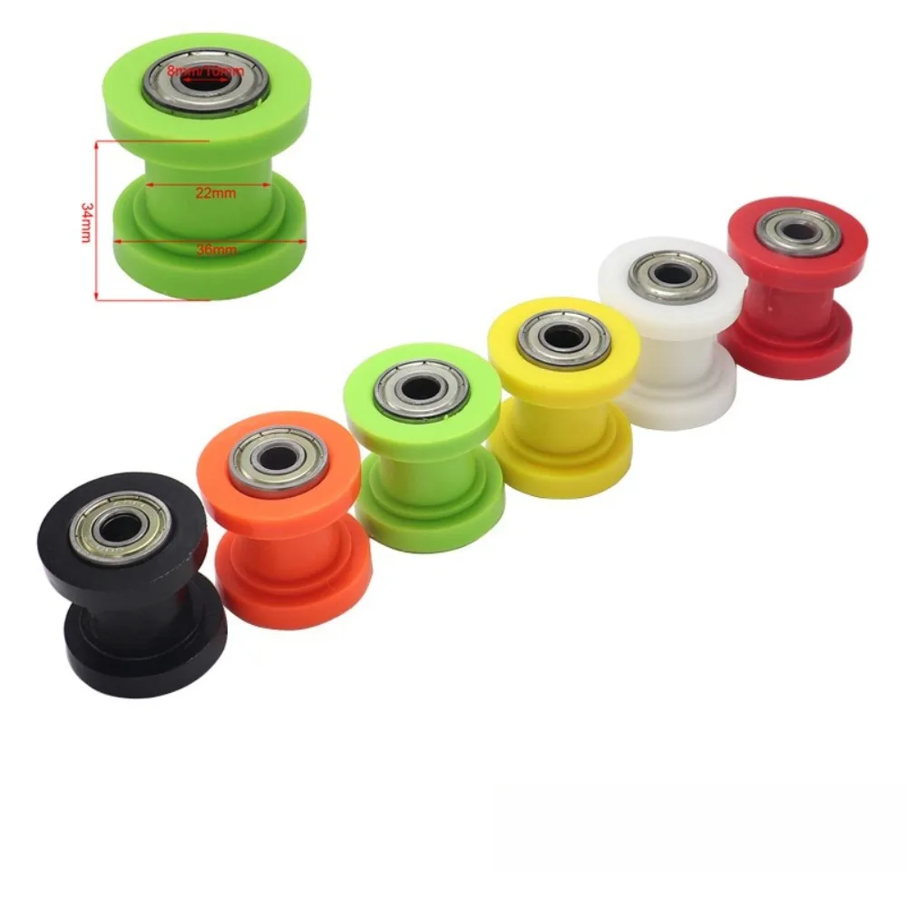 8/10mm Wheel Tensioner Guide Drive Chain Roller Pulley  For ATV CRF CR XR Enduro Motorcycle Motocross Dirt Bike
