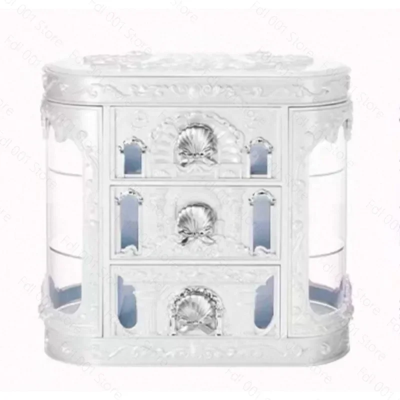 Shell Pearl Box Cupid Desktop Jewelry Empty Box Showcase Does Not Include Cosmetics Makeup Case