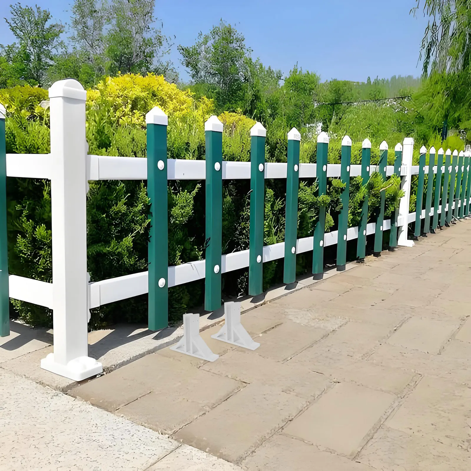 

2pcs Fence Accessories Solar Lights Garden Stand Parts Support Base Fences Privacy ScreeningBracket Holder