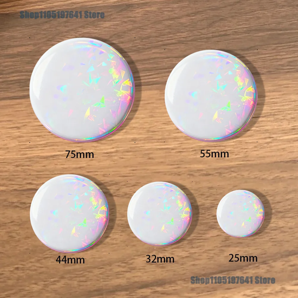 DIY Badges With Laser Badges Button Round Creative Customize Design Pin Brooch Badge Bag Decor Fans Collect Friends Gifts