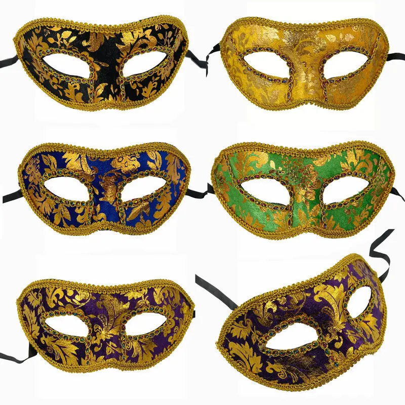 20pcs Unisex Retro Masquerade Masks Half Face Mask Vintage Venetian Costume Cosplay Birthday   Halloween Wedding Festival