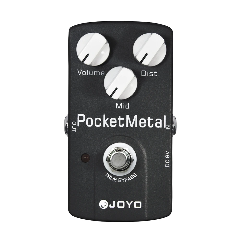 JOYO JF-35 POCKET METAL Distortion Pedal with MID Control Knob Modern Metal Distortion Effects for Electric Guitar