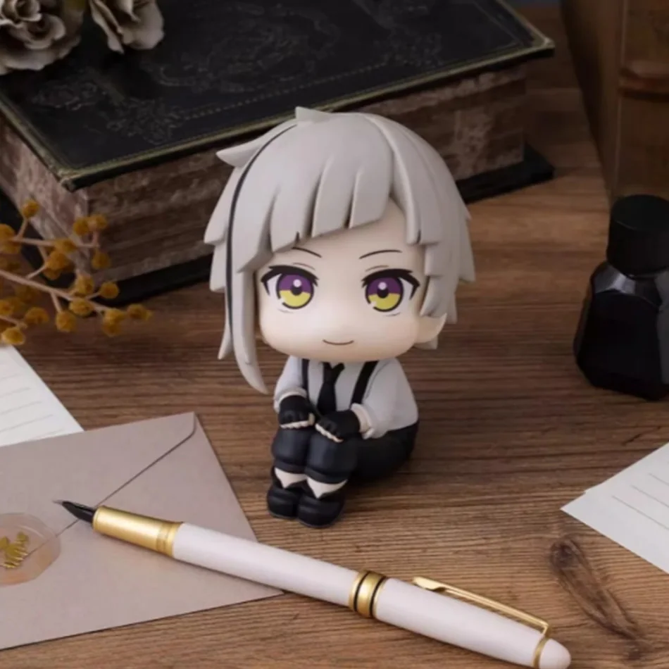 Original MegaHouse LooK Up Bungou Stray Dogs Dazai Osamu Nakajima Atsushi Action Figure Toys PVC Model Collection Kwaii Q Doll