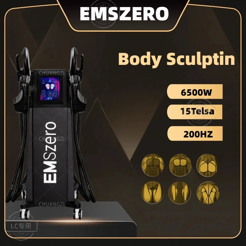 

EMSzero 6500W 15Telsa 200HZ PRO RF Weight Loss Machine Body Shaping Muscle Stimulation Equipment Weight Loss Machine 4 5 Handles