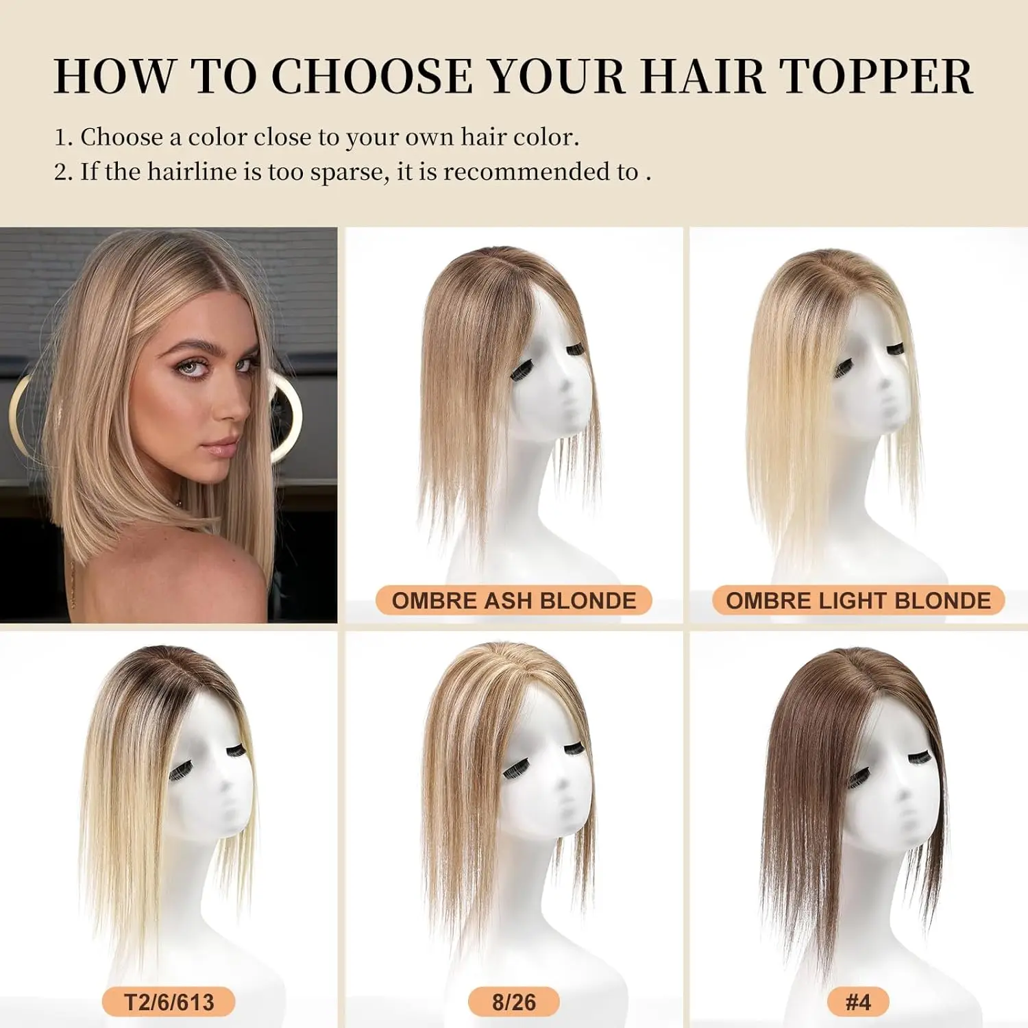 Extensions de cheveux humains Remy avec frange pour femme, 100% cheveux humains, blond, brun mélangé, ajouter du volume, clip, utilisation 03