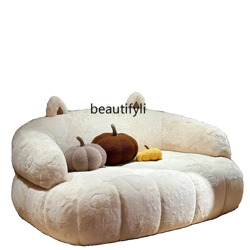 

Human Kennel Japanese Style Plush Lazy Sofa Small Apartment Cat Nest Girl Cloth Cartoon Bedroom