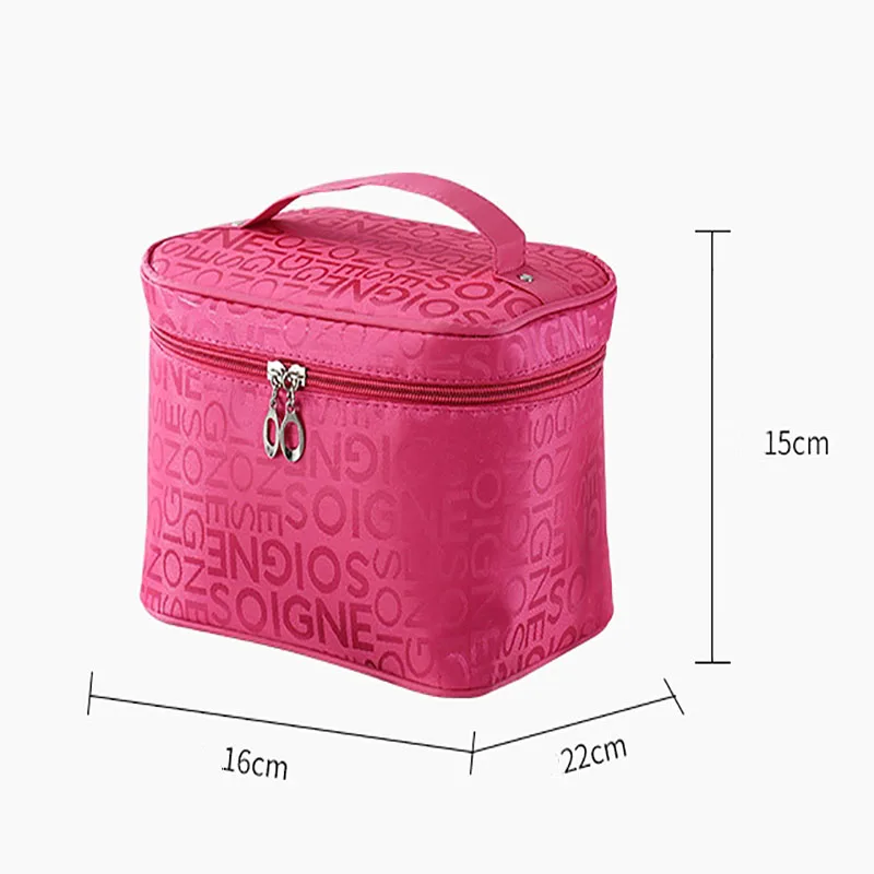 (1pc) Yuxuan Handheld Letter Makeup Bag Small Large Capacity Travel Waterproof Storage Bag Washing and Sorting Bag