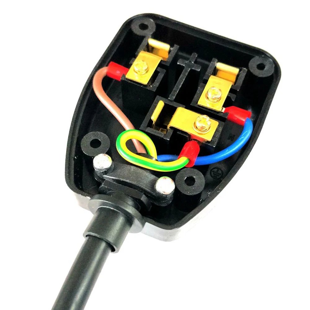 T36C UK 3 Prong Extension Power Cord,IEC UK Male Plug To Female Outlet Socket Hongkong Power Cable Extented(UK Plug)