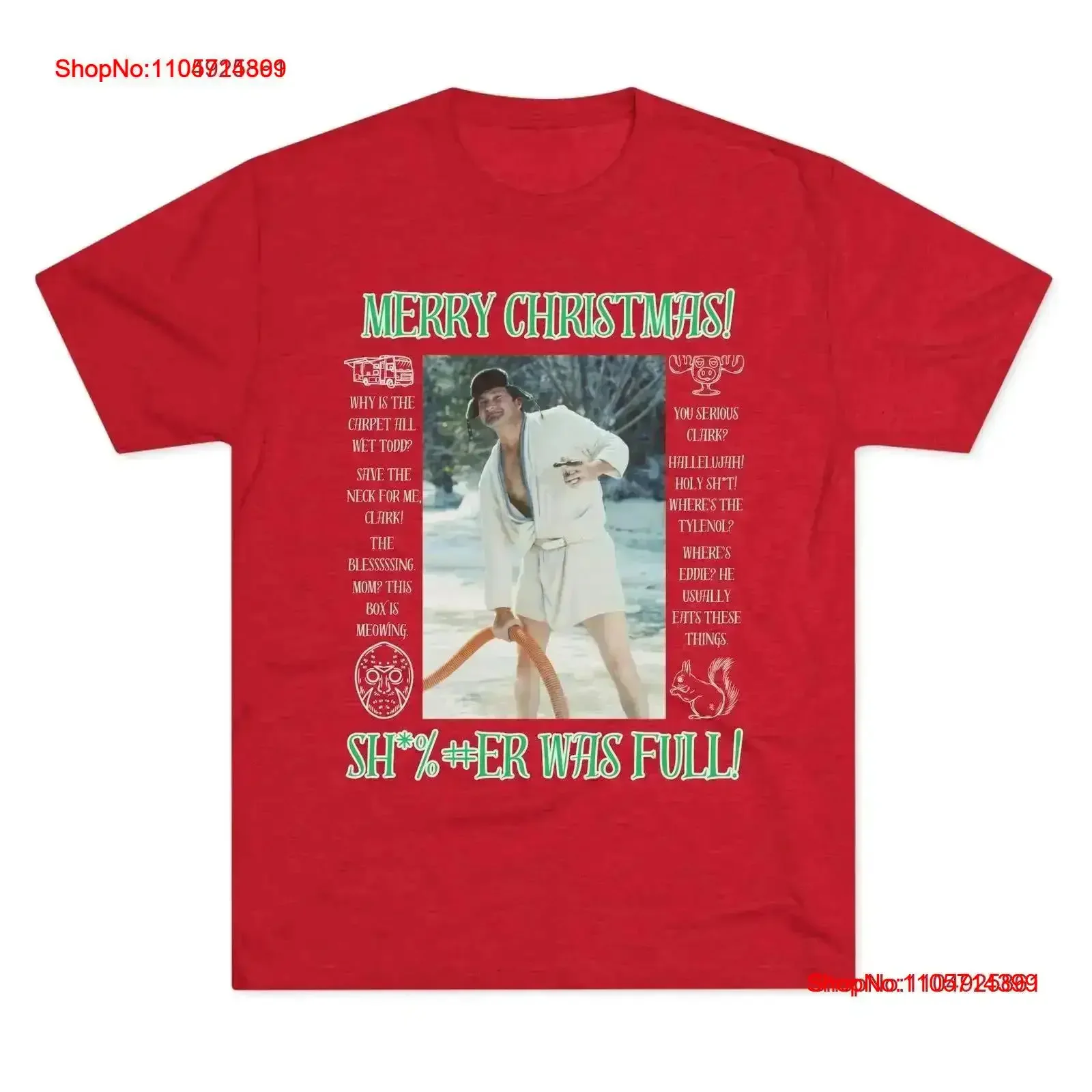 Cousin Ed Merry Christmas T shirt Funny Unique Tri Blend Crew vintage Washed Stylish Comfortable Breathable fashion Slightly