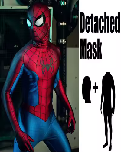 Halloween Men Spider Cosplay No Way Home Swing Costume Superhero Zentai Suit Adults Male Full Bodysuit Jumpsuit - Image 4