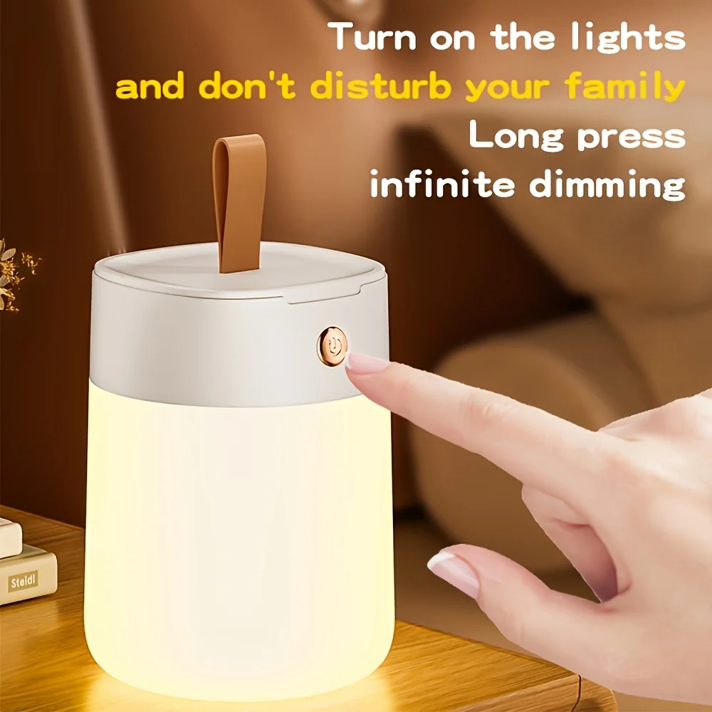 

C2 Usb Rechargeable Night Light Rechargeable Bedside Lamp Stepless Dimming Hanging Outdoor Camping Lamp Portable Handheld Lamp