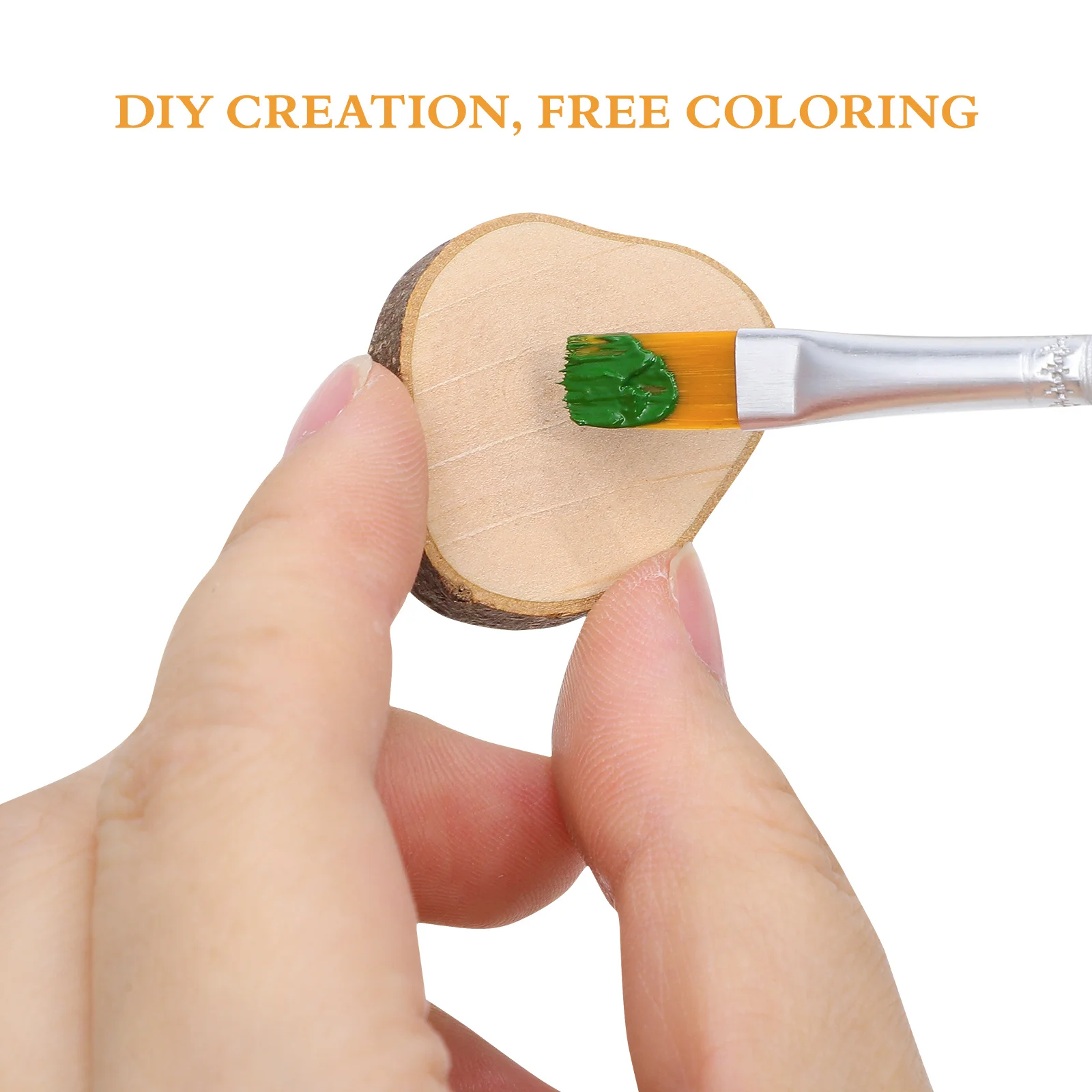 

100Pcs Natural Wood Slices Log Discs Polished Both Sides 05cm Thickness Round for Wedding Craft Centerpieces