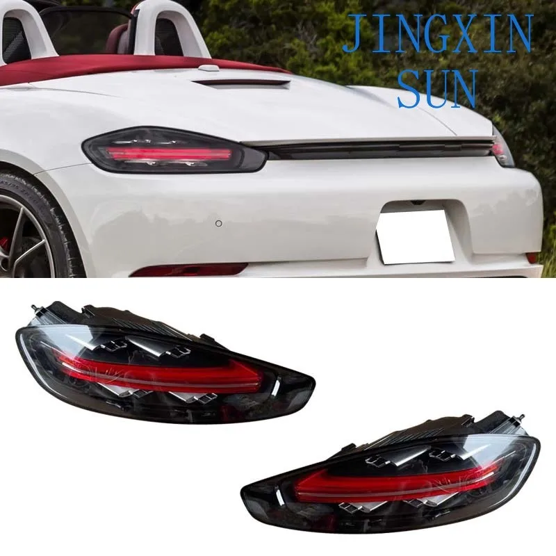 Taillights Assembly For Porsche 718 2016 2017 2018 2019 2020 2021 2022 Reverse Lights Brake Lights Turn Flashing Driving Lights
