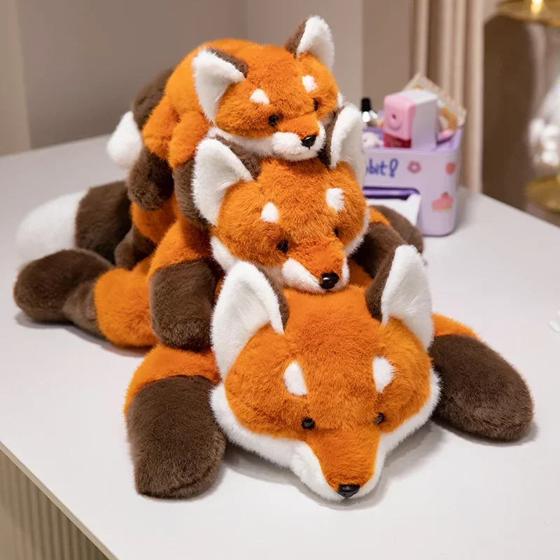 New 25-47cm Crouching Sloth Plush Toy Kawaii Fox Doll Pillow Kids Birthday Christmas Gift Stitch Kawaii Stuffed Animal