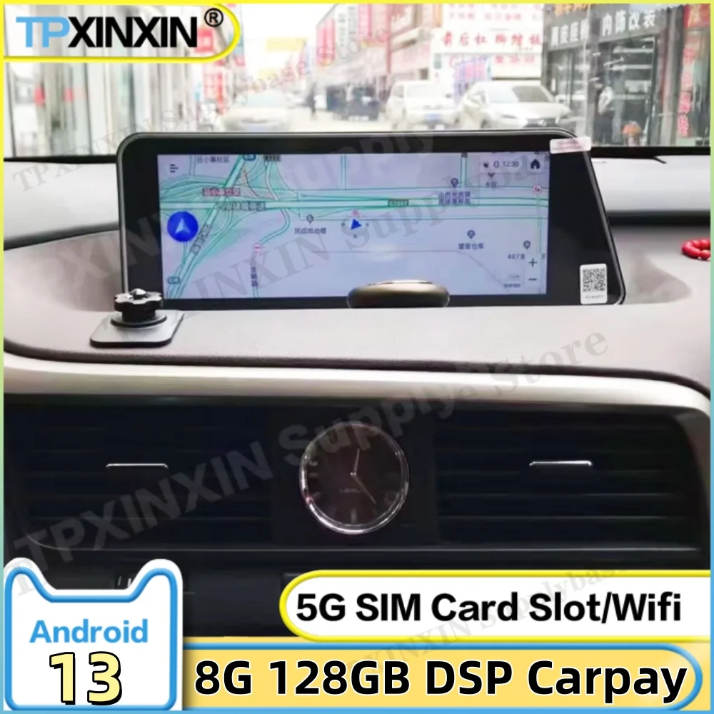 For Lexus RX 2016 2017 2018 Automotive Multimedia Android HD Screen Car Radio GPS Navigation Carplay Stereo Receiver Head Unit
