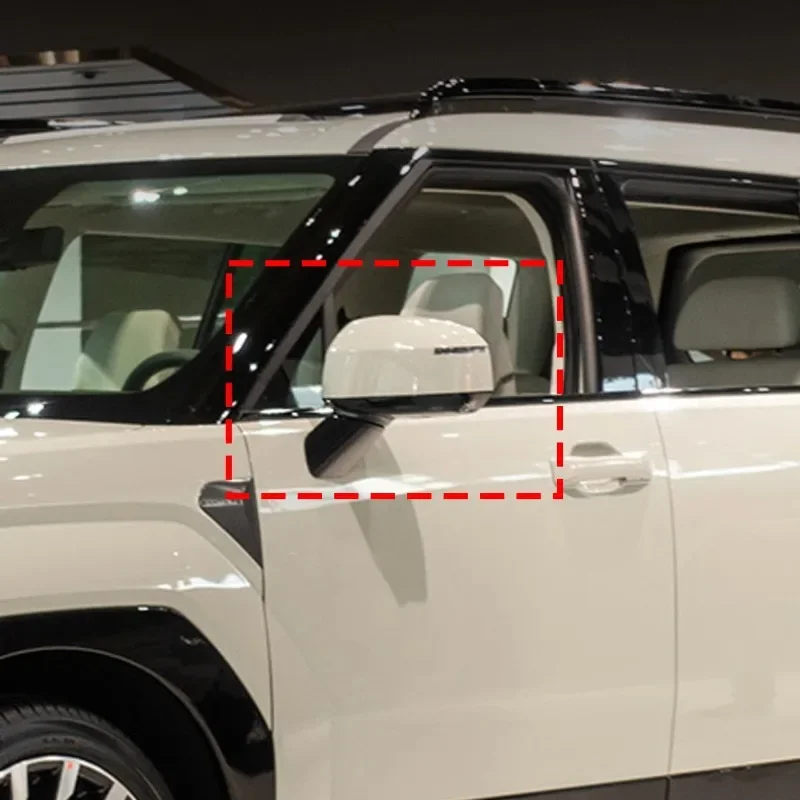 

ABS Carbon Fiber Car Exterior Mirror Cover Trim Sticker Car Accessories For Hyundai Santa Fe MX5 2023-2024