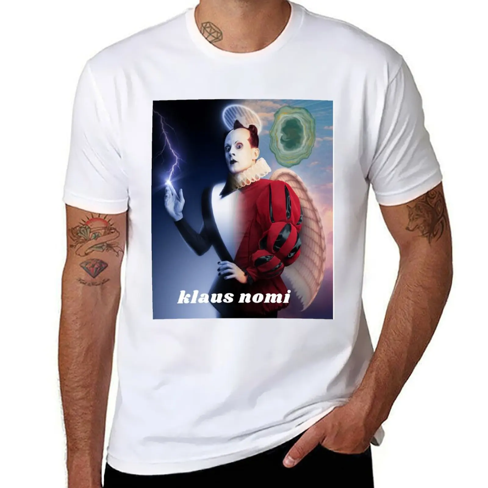 

klaus nomi T-Shirt t shirts cotton 100% anime tshirt t shirt man luxury T-Shirt