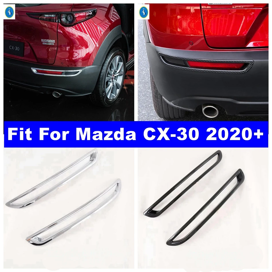 

Car Rear Tail Lights Eyelid Eyebrow Stripes / Rear Bumper Fog Lamps Frame Cover Trim Fit For Mazda CX-30 2020 - 2024 Accessories