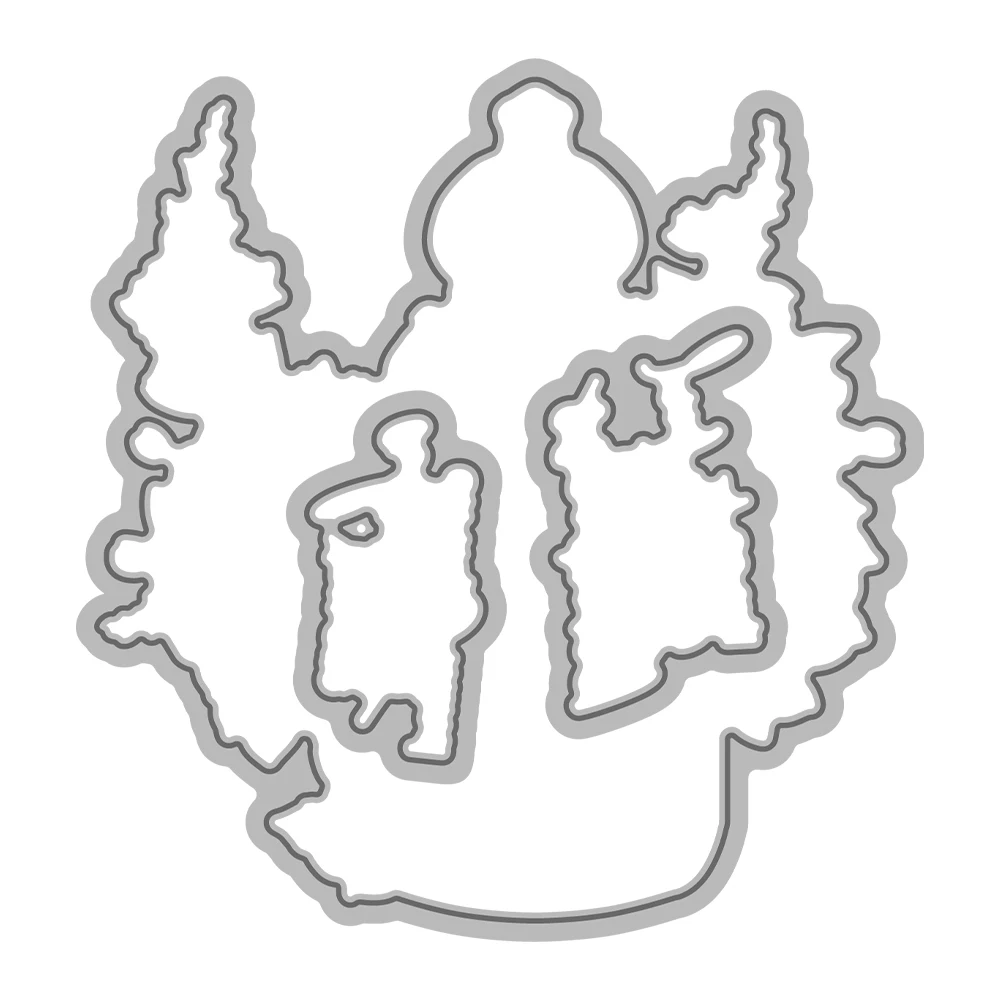 Mangocraft Perfume Bottle Flower Retro Metal Cutting Dies Clear Stamps Stencils HOT Foil Plate DIY Scrapbooking For Cards Albums view 4