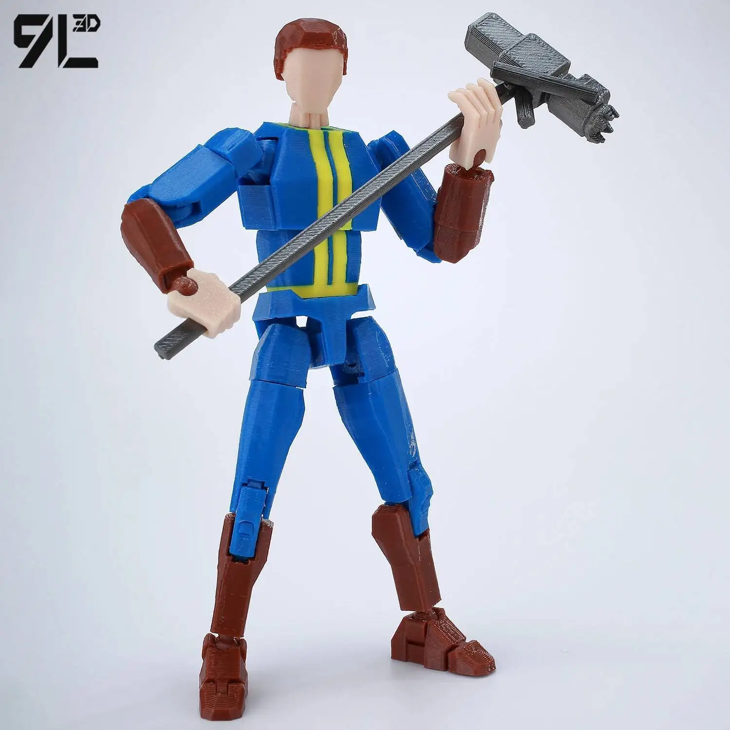 9L3D Wasteland Nate bleu costume figurines T13 articulé mobile Lucky13 Titan13 imprimé Dummy13 jouets d'anniversaire pour enfants cadeaux