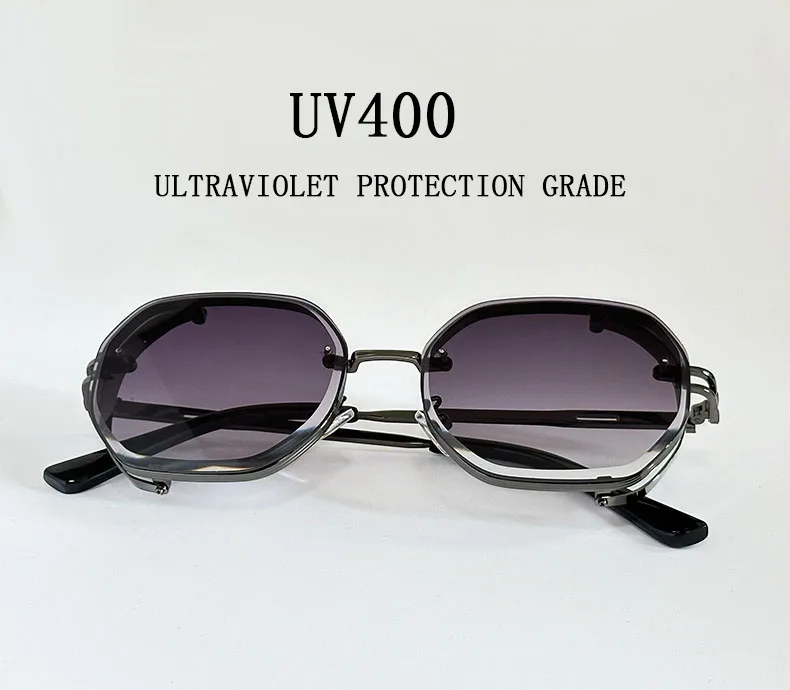 2024 Steampunk Sonnenbrille Für Männer Modische Platz Punk Mode Gläser Designer Sonnenbrille Frauen Trendy Gafas De Sol Hombre – Detail 7
