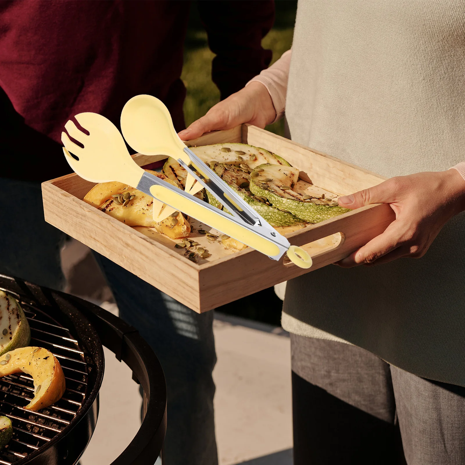 

Kitchen Food Tong Cooking Tongs for Grilling Frying Serving Bbq Practical Multiuse Home Catering Essential