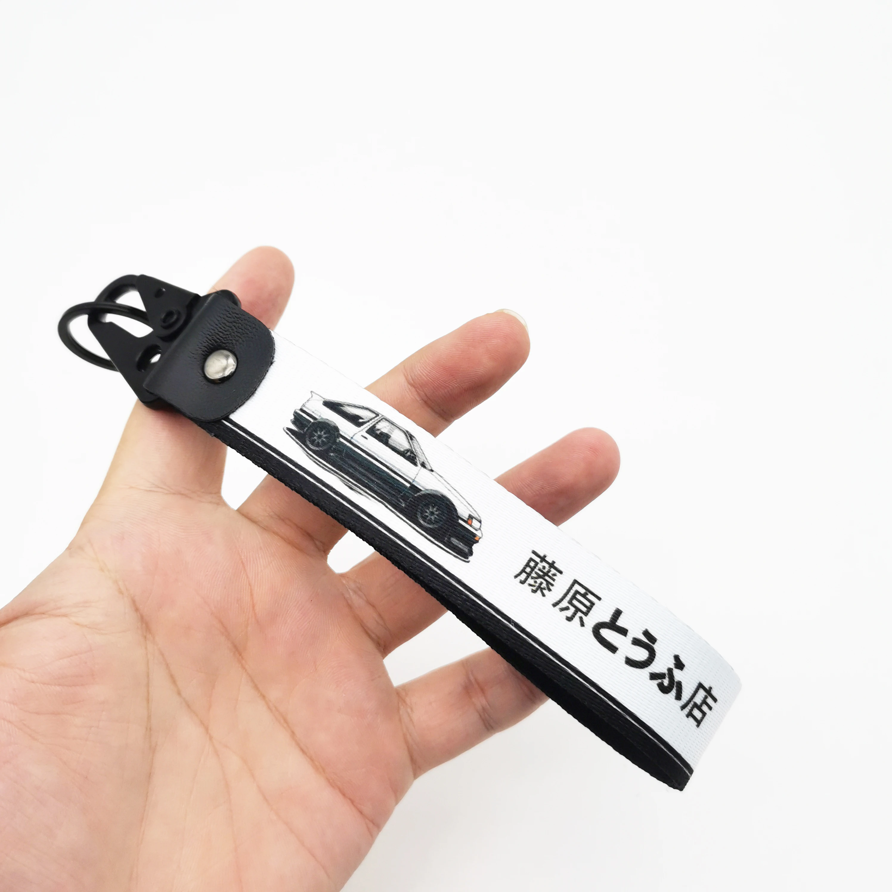 JDM Auto-Schlüsselanhänger Initial D Schlüsselband Nylon-Schlüsselband Fujiwara Tofu Schlüsselringe Auto Motorrad Die große Welle von Kanagawa Schlüsselanhänger – Detail 12