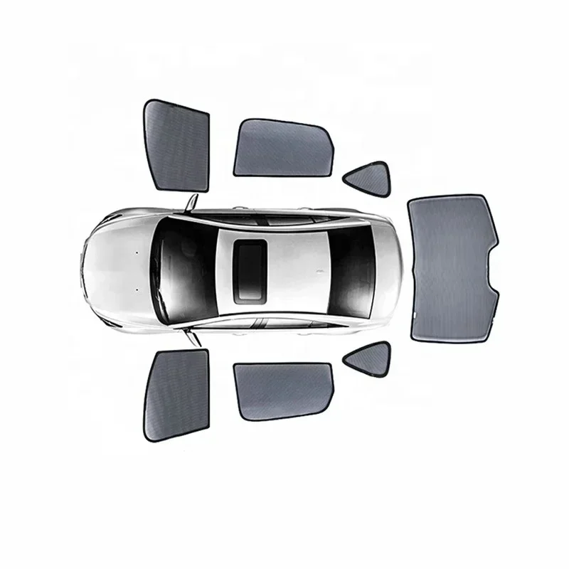 Foldable car shading heat blocking magnetic car shading front window