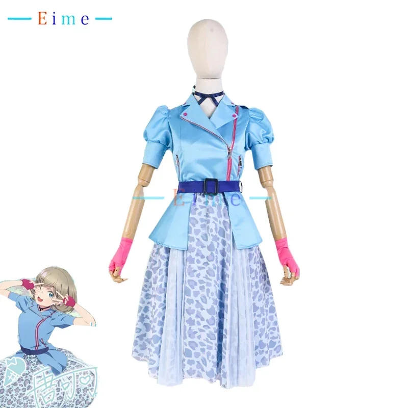 

EIME Lovelive Liella Tang Keke Cosplay Costume Women Cute Party Suit Coat Skirt Halloween Carnival Uniforms Custom Made