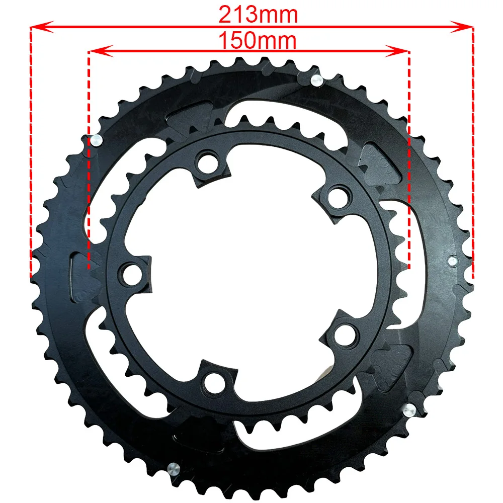 36T 52T 110 BCD Rennrad Kettenblatt 52 Gang Doppelkettenblatt Spur Fahrrad 110BCD Krone – Detail 3