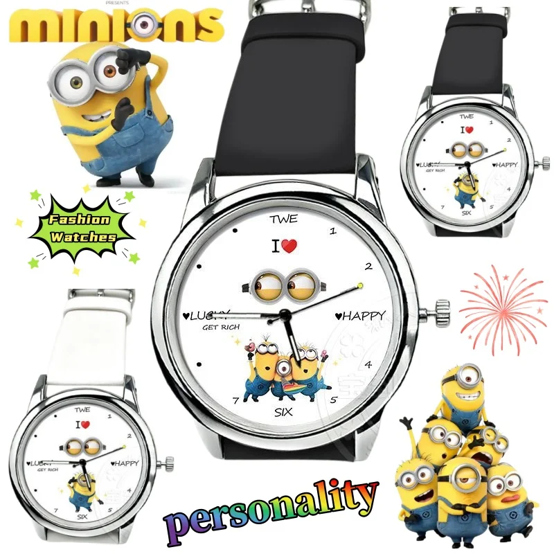 

Minion Bob Watch Cute, Fashionable, Cartoon, Creative, Simple, Personalized, Kawaii Wristwatch, Gift for Friends on Holidays