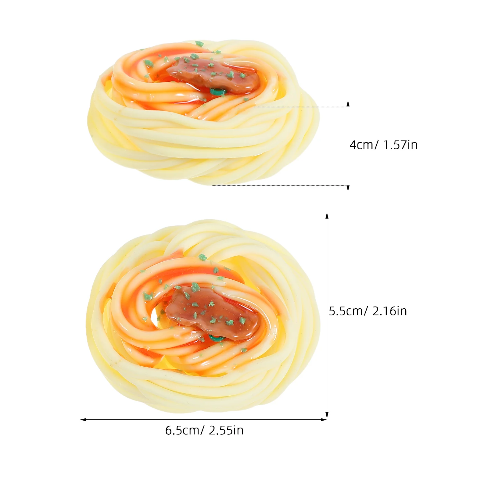 2 stks Realistische Nep Spaghetti Props Simulatie Noedels Voor Restaurant Display Pretend Keuken Accessoires Kunstmatig