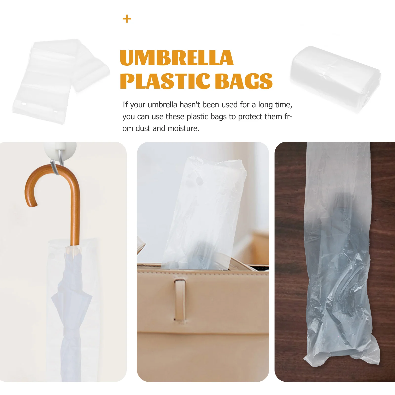 200 Pcs Disposable Umbrella Bag Plastic Supply Golf Organizer Bags Storage Professional Film Wet Holder Child Wind Resistant