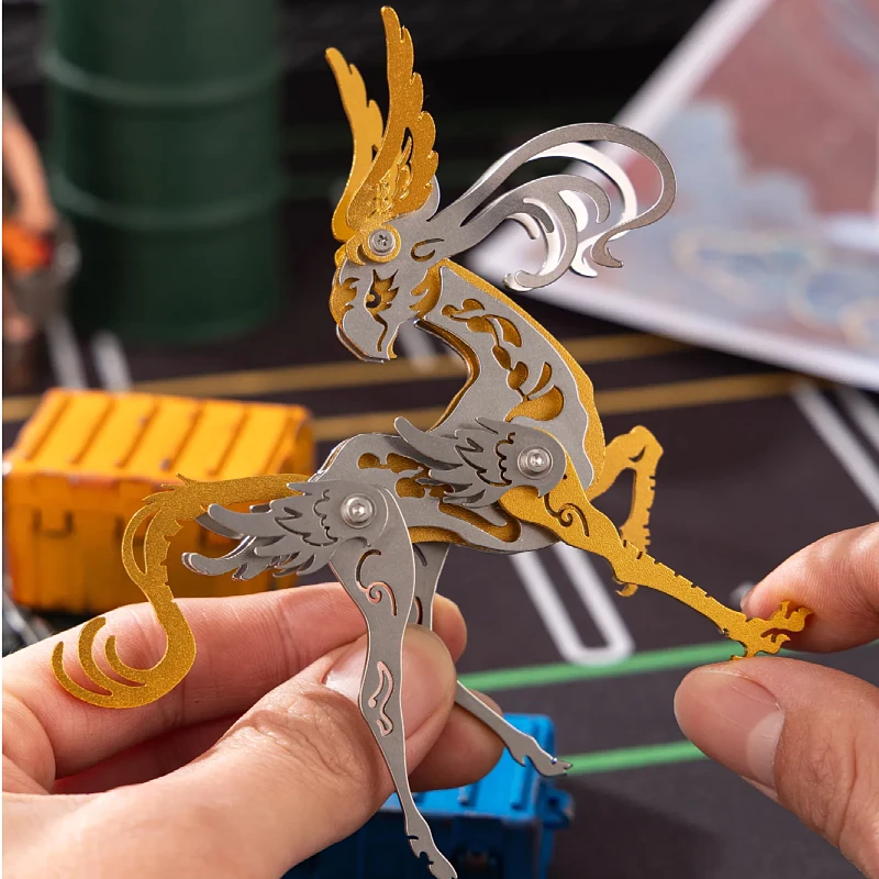MOKR  Olecranon Beast 3D Metal Puzzle Kids Gift Children's Toys Brain Teaser For Adults Learning Education DIY Jigsaw Model