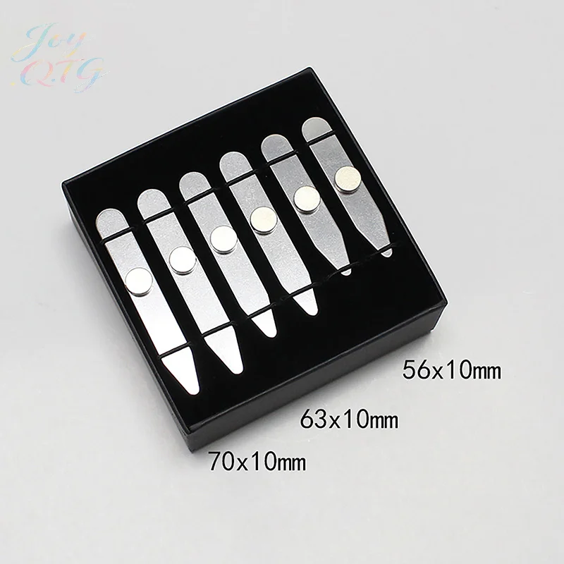 Hot 3 Size Stainless Steel Collar Stays For Man Collar Support Business Men Gift Shirt Bone Stiffener Inserts Fixed