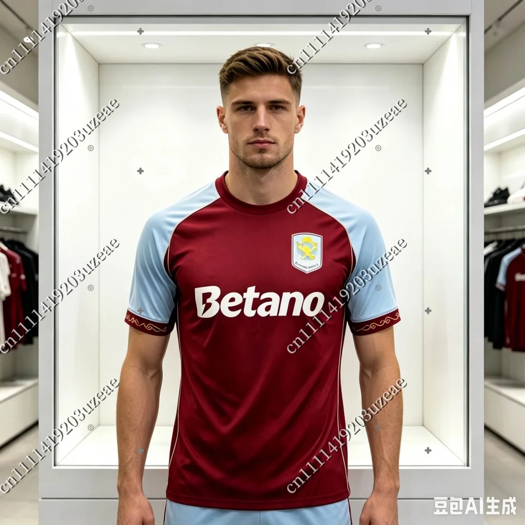 Nueva Camiseta de Fútbol Estilo Aston Villa 2026 para Hombre, Ropa Deportiva Transpirable de Secado Rápido para Entrenamiento y Uso Casual, Top para Niños