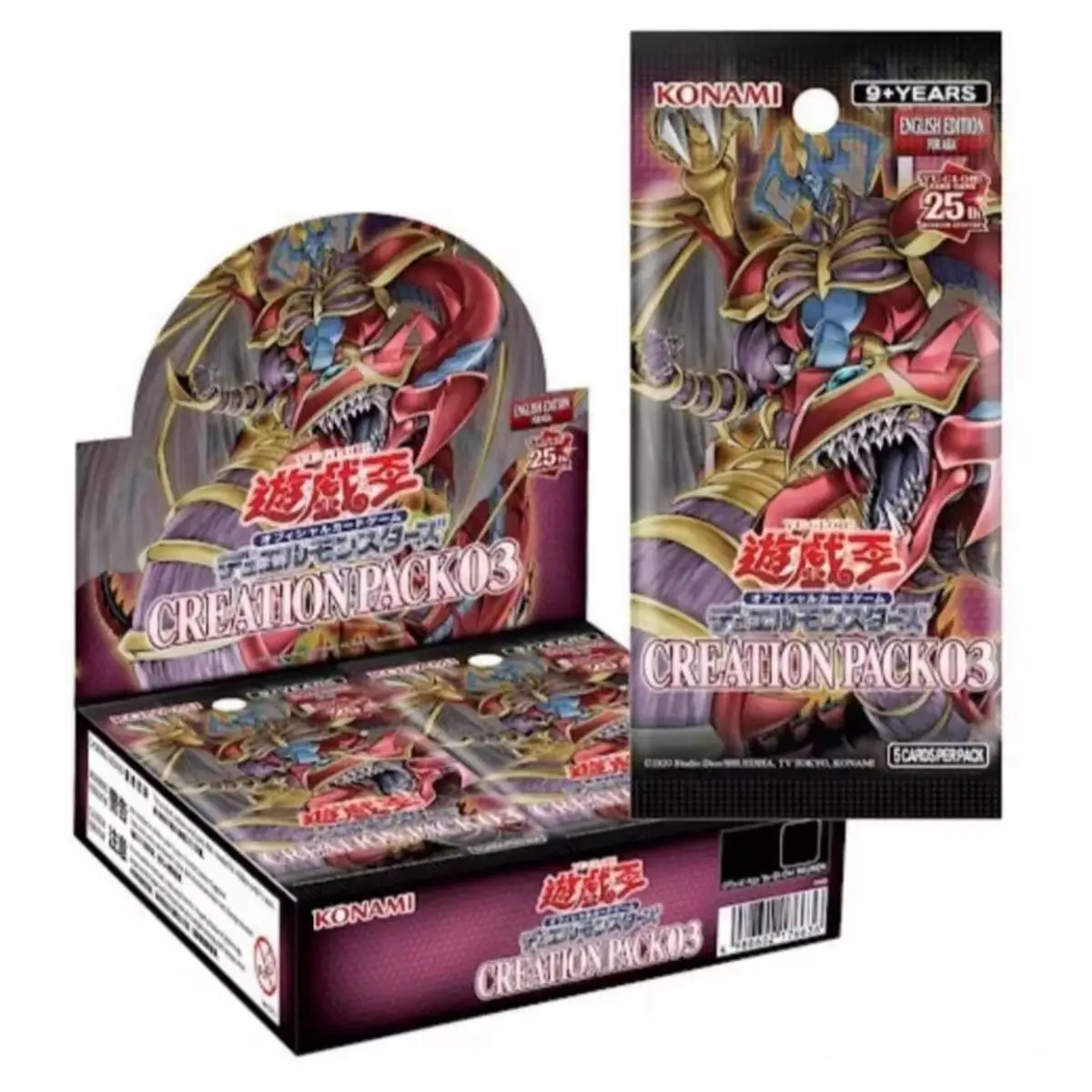 Original YuGiOh Card Game English Duel Structure Deck:CP04 Creation Pack 03 Rare Collection Card Flash Yu Gi Oh Card Board New